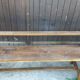 Paire de bancs de ferme