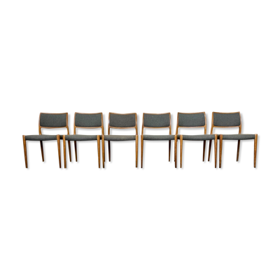 Chaises en teck chaise Niels O. Möller pour J.L. Moller’s 60