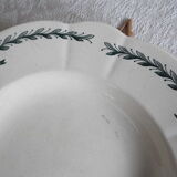 4 assiettes semi creuses terre de fer Longchamp