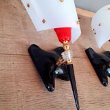 Pair of vintage sconces year 60 rockabilly