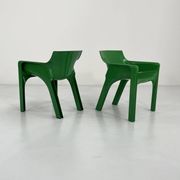 Green Gaudi Chair by Vico Magistretti for Artemide, 1970
