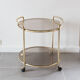 Golden serving table