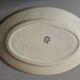Large antique oval dish Terre de Fer – decoration of apples and insects