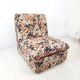 Modular sofa / Pair Armchairs - Fabric leaves - Vintage - Bonacina
