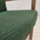 1980s, Danish armchair by Høng Stole, green furniture wool, oak wood.