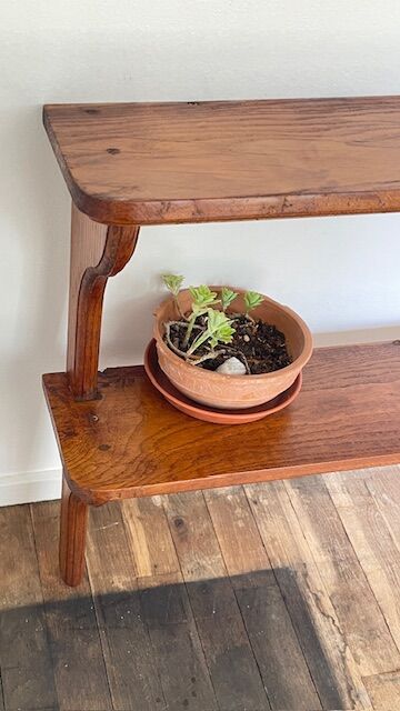 VINTAGE Solid Oak SHELF