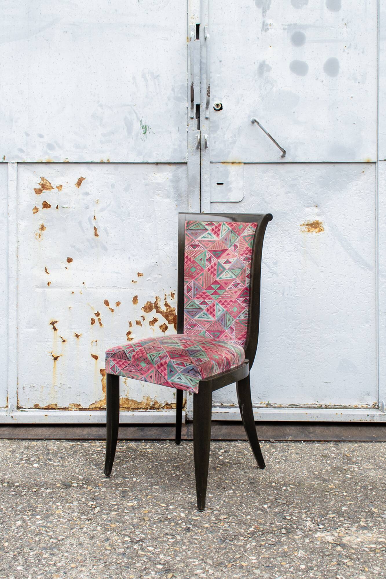 Art Deco Italian sedie in noce, 1930s