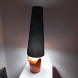 Ceramic lantern lamp 50s 60 orange