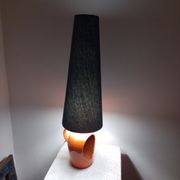 Ceramic lantern lamp 50s 60 orange