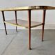 Mid-Century Formica Coffee Table with Lower Shelf