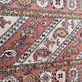 Vintage sinkiang carpet for handmade corridor 90x358 cm