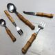 Bamboo cutlery set