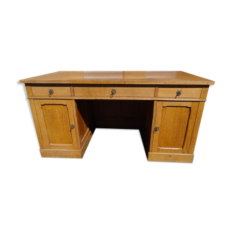 Bureau ministre à double caissons et tablettes 30/40