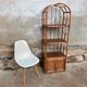 Vintage 70s rattan library