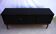 Black sideboard with 3 doors and 3 drawers