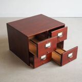 Industrial Mahogany Boat Drawer Cabinet / Locker