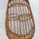 Bassinet in rattan, his mattress, pillow and bed linens