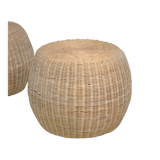 Rattan pouf 1970