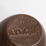 Large stoneware flower spike signed