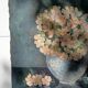 Table of flowers hst signed monge and dated 1929