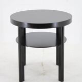 1940s Art Deco Round Coffee Table , Czechoslovakia