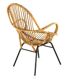 Set of 3 rattan chairs + coffee table - mid century dutch design