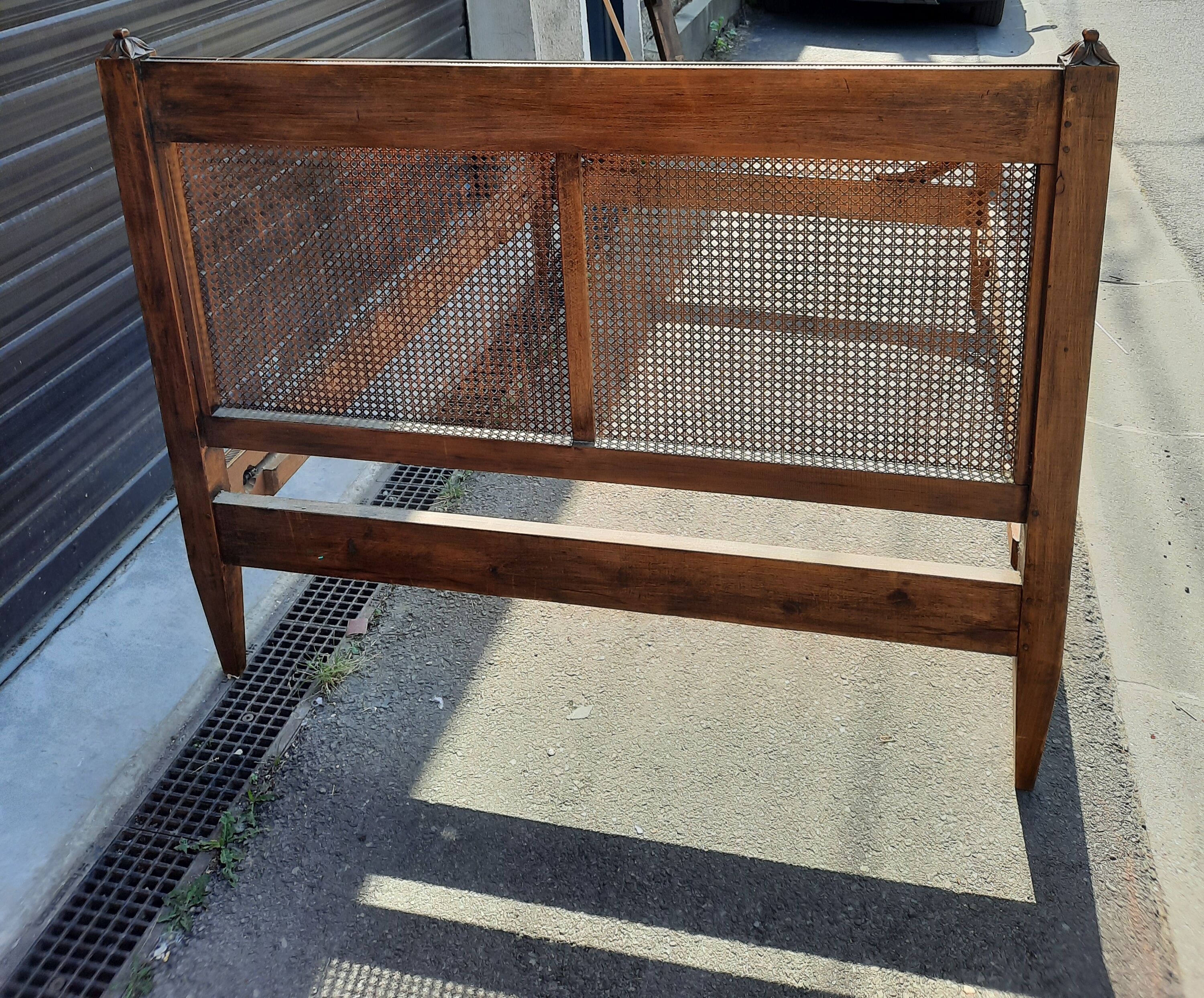 Louis XVI style cane bed