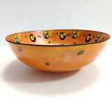 Orange Lacquered Porcelain Catchall by Royal Doulton, England