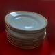 10 white plates circled in fine gold.pl real porcelain france