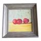 Huile sur panneau pommes vintage