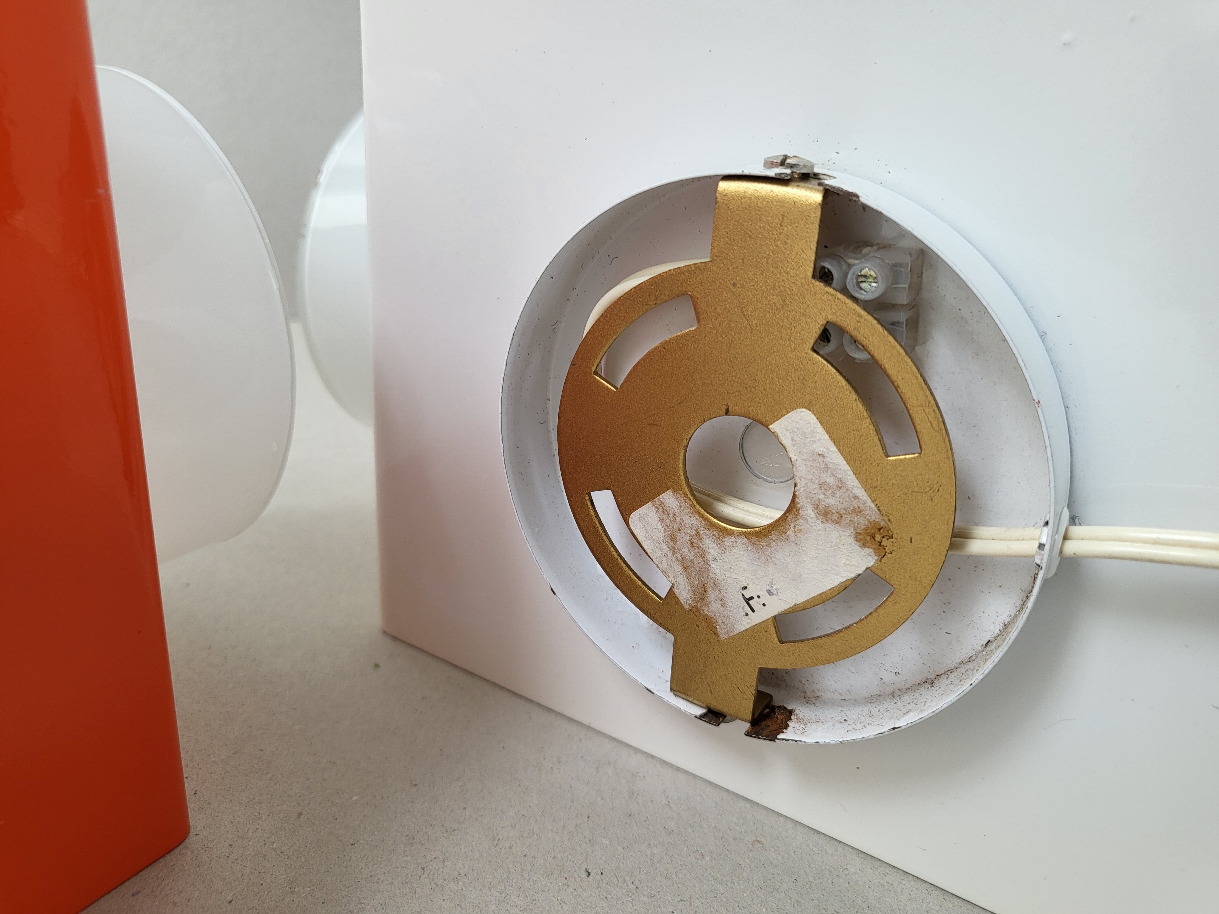 Pair of vintage wall lamps 1960 space age