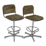 Vintage chrome bar stools