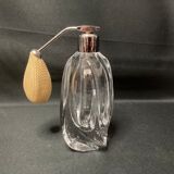 Old bottle perfume vaporizer in crystal and chrome pear XXth