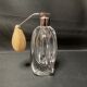 Old bottle perfume vaporizer in crystal and chrome pear XXth