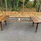 Table ovale à volets extensible Louis Philippe en bois massif du XIXème