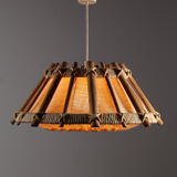 Vintage suspension in wool and wood