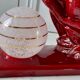 Art Deco ceramic lamp and glass globe of Clichy 30s
