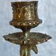 Bougeoir en bronze doré tripode XIXème