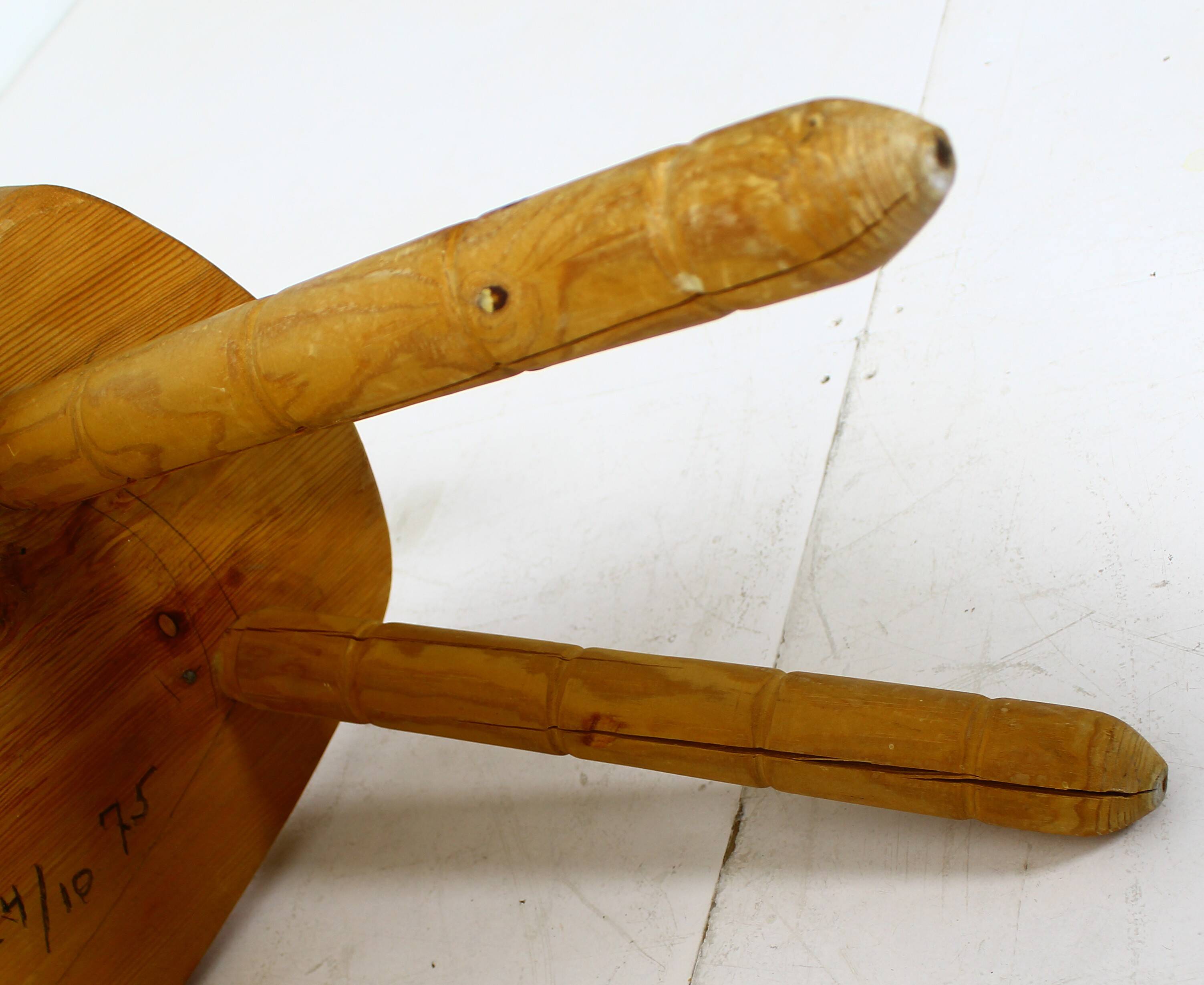 Tabouret suédois en pin 1975