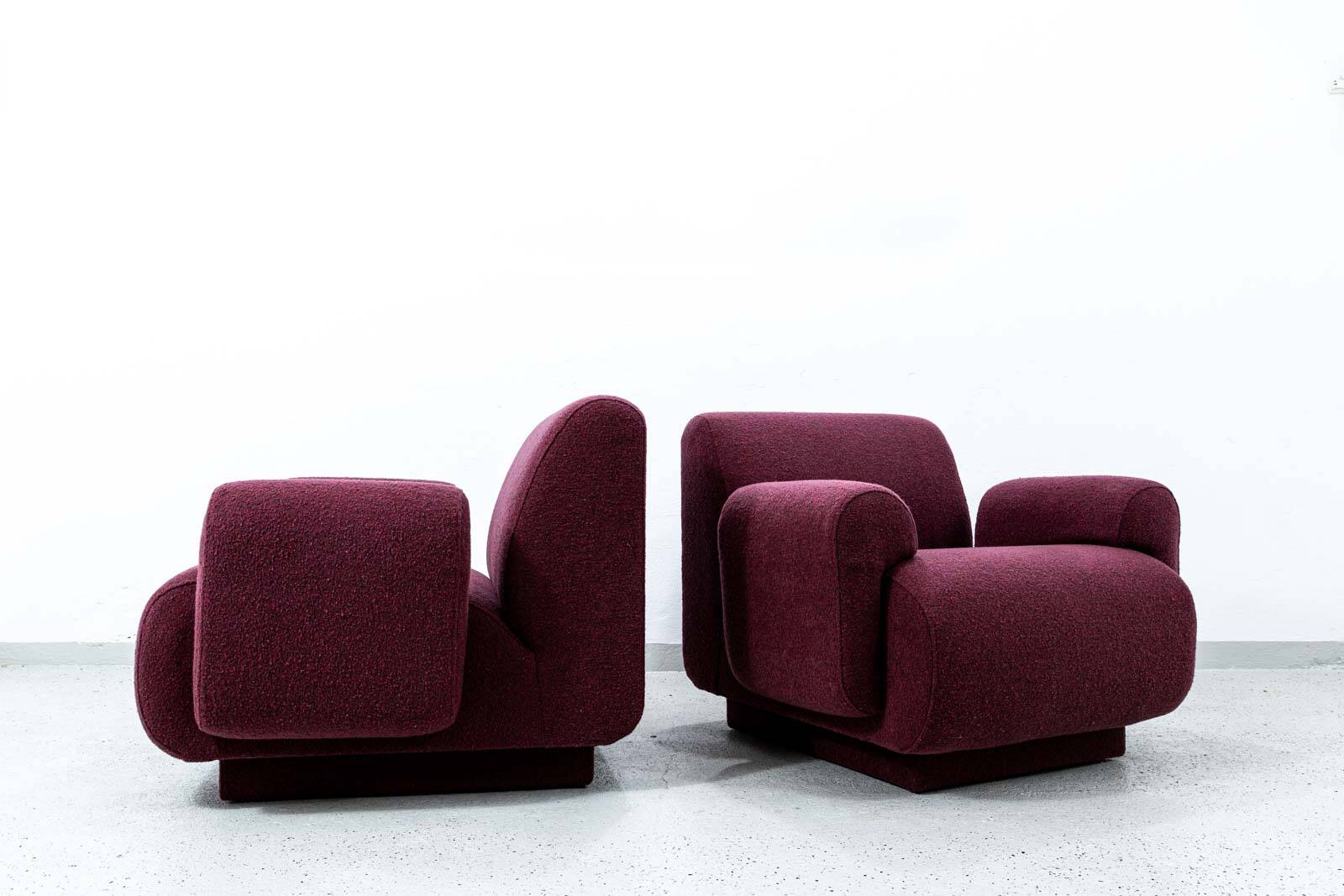 Paire de fauteuils modulaires par Eberhard Geißler, Oelsa, Allemagne, années 1970