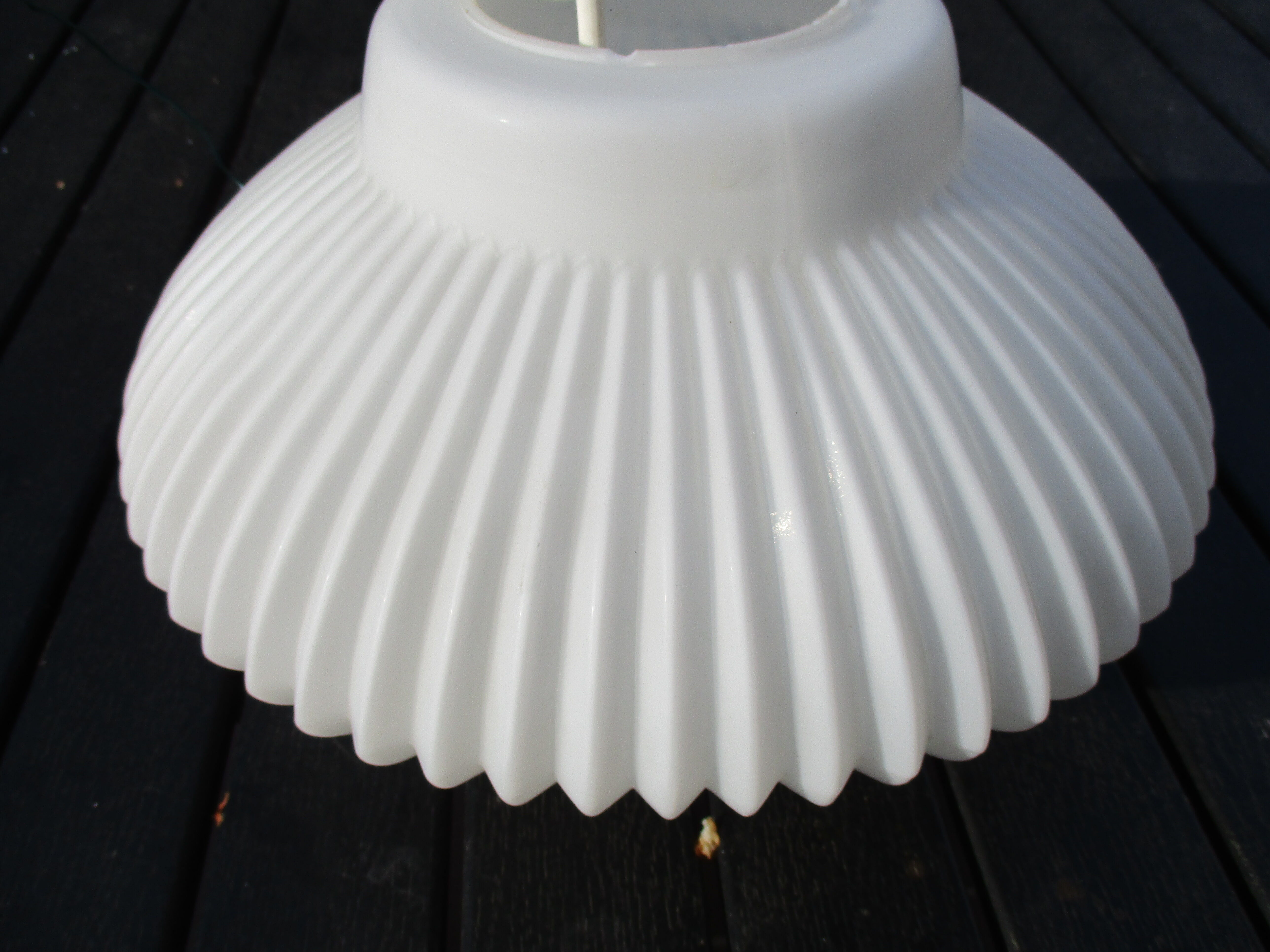 Scandinavian opaline hanging lamp