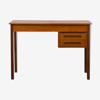 Mid-century teak desk with hidden vanity, Denmark, 1960s