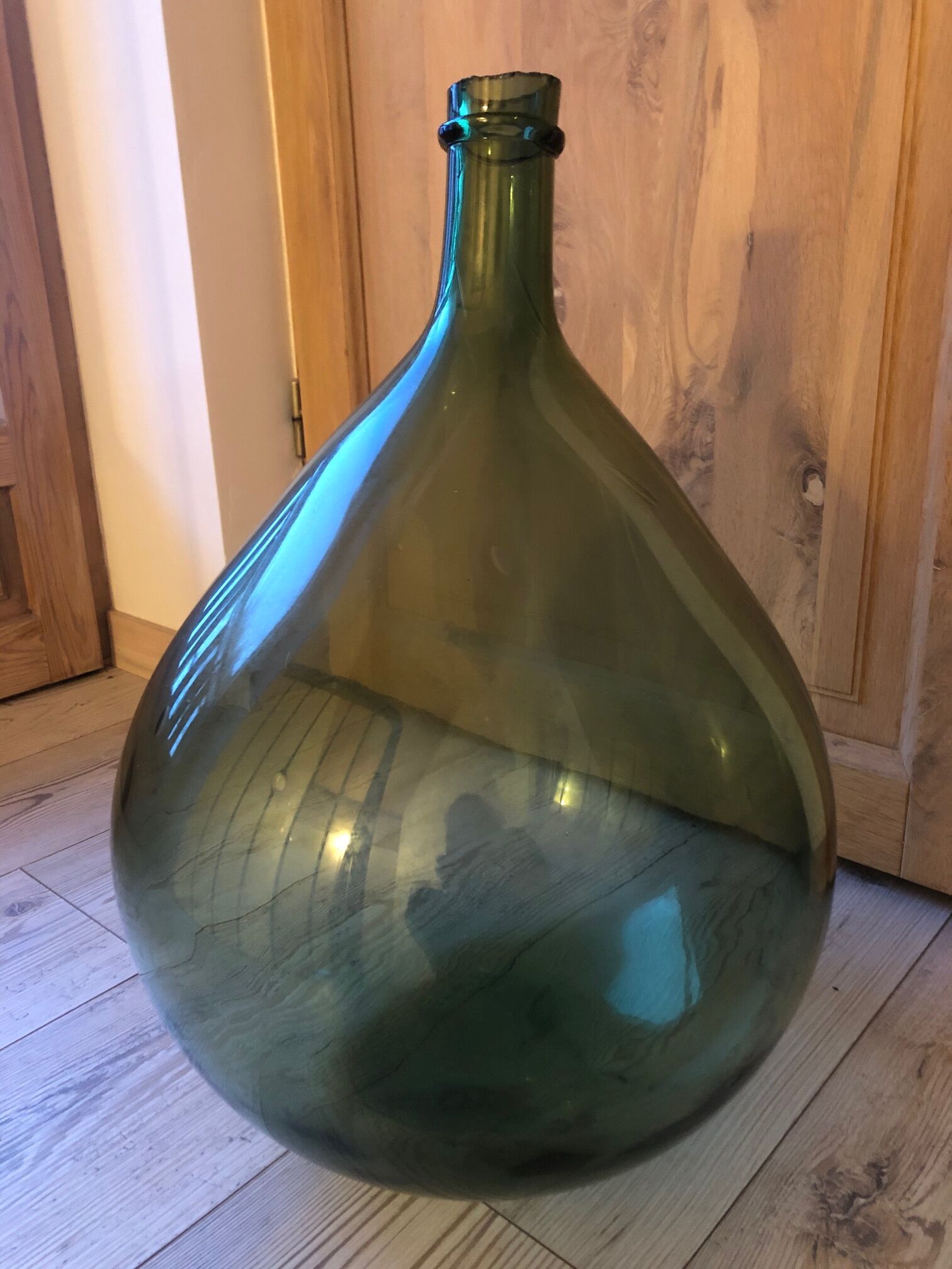 Demijohn 25 litres of blown glass