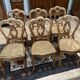 Suite de 6 chaises Louis Philippe en noyer et cannage