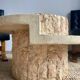 Table basse en travertin magnussen ponte