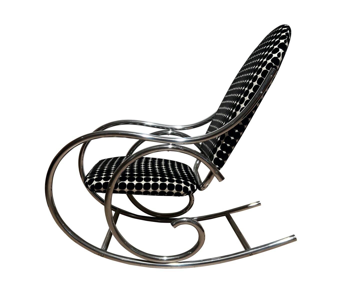 Bauhaus Rocking Chair in Chromed Tubular Steel, Germany, 1930s