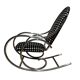 Chaise berçante Bauhaus en acier tubulaire chromé, Allemagne, années 1930
