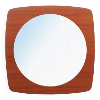 1960s wall mirror in teak