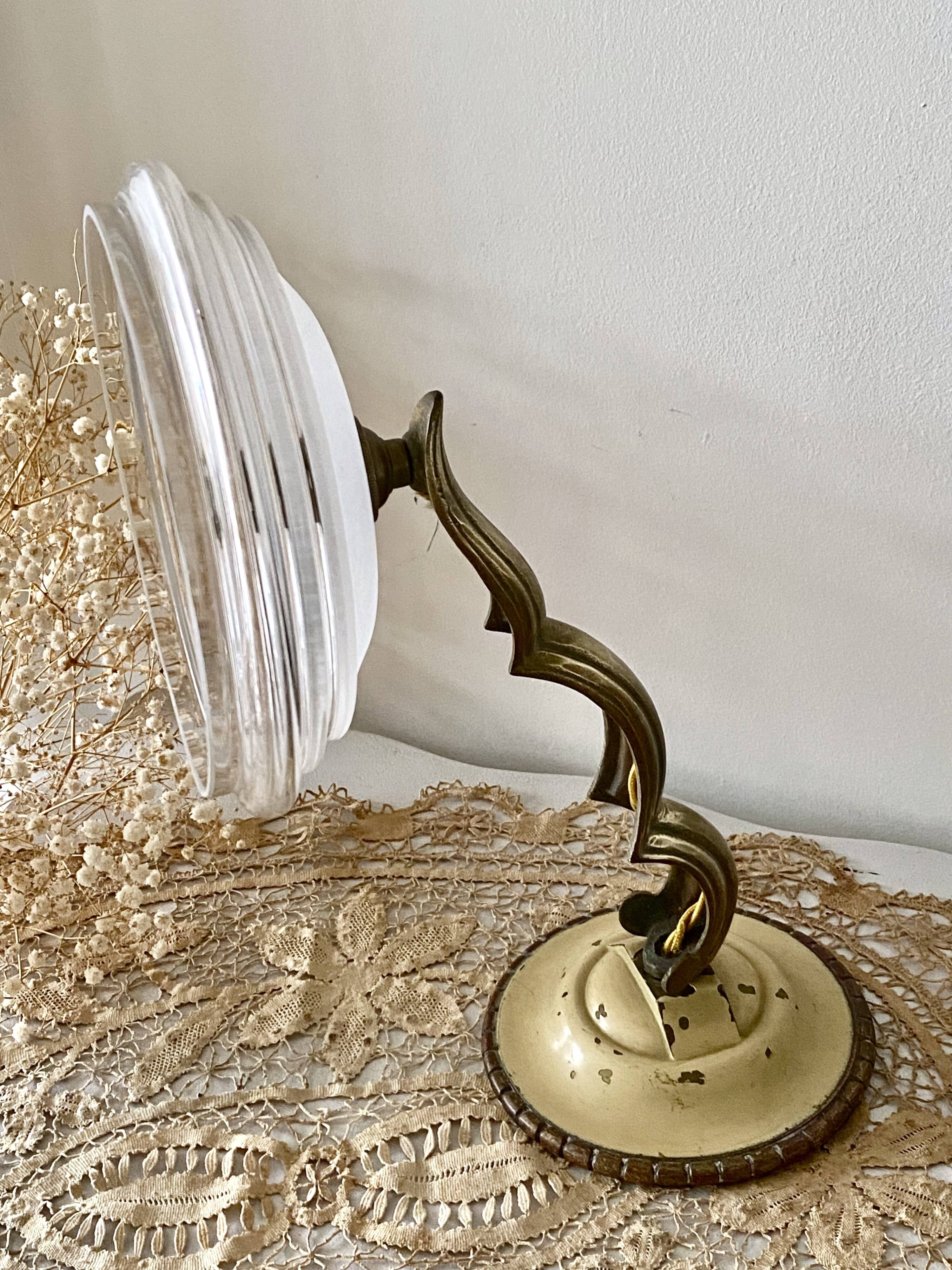 1930s bronze wall light