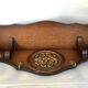 Wooden wall coat rack